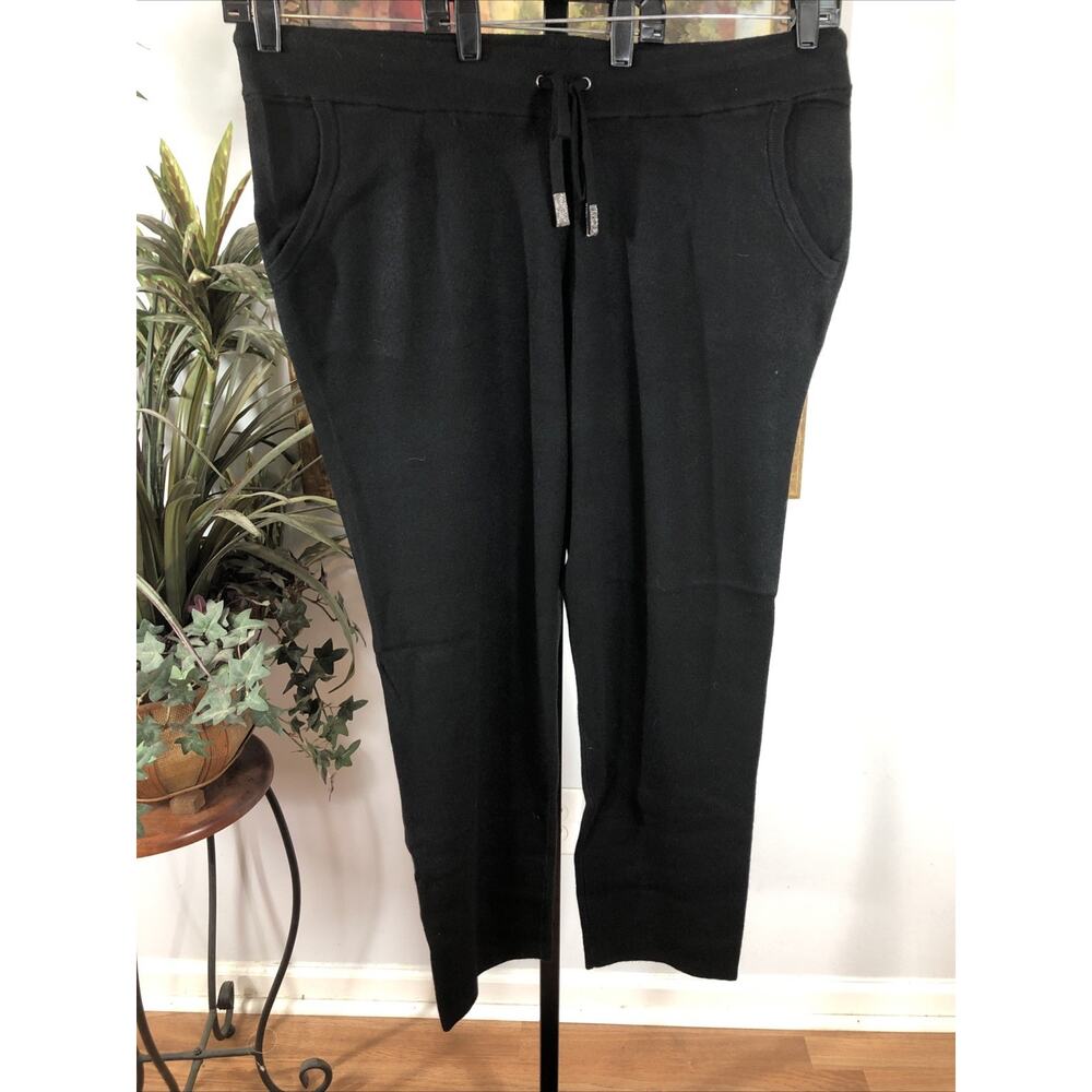 Chico’s Zenergy Pull-On Pants 3R XLR Black Stretch‎ Knit Straight Leg Comfort
